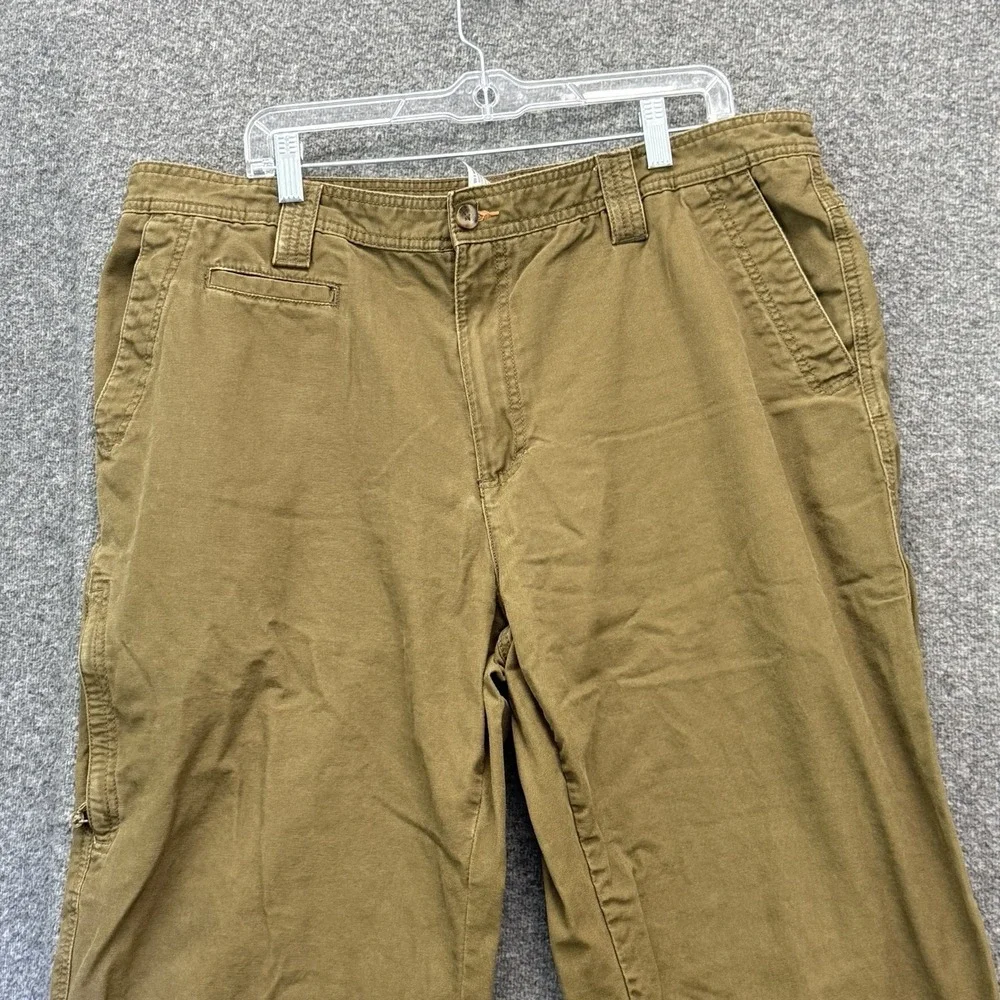 Utility Workwear Hiking Canvas Pants Gorpcore Outdoor Rugged Brown Cotton 40x32